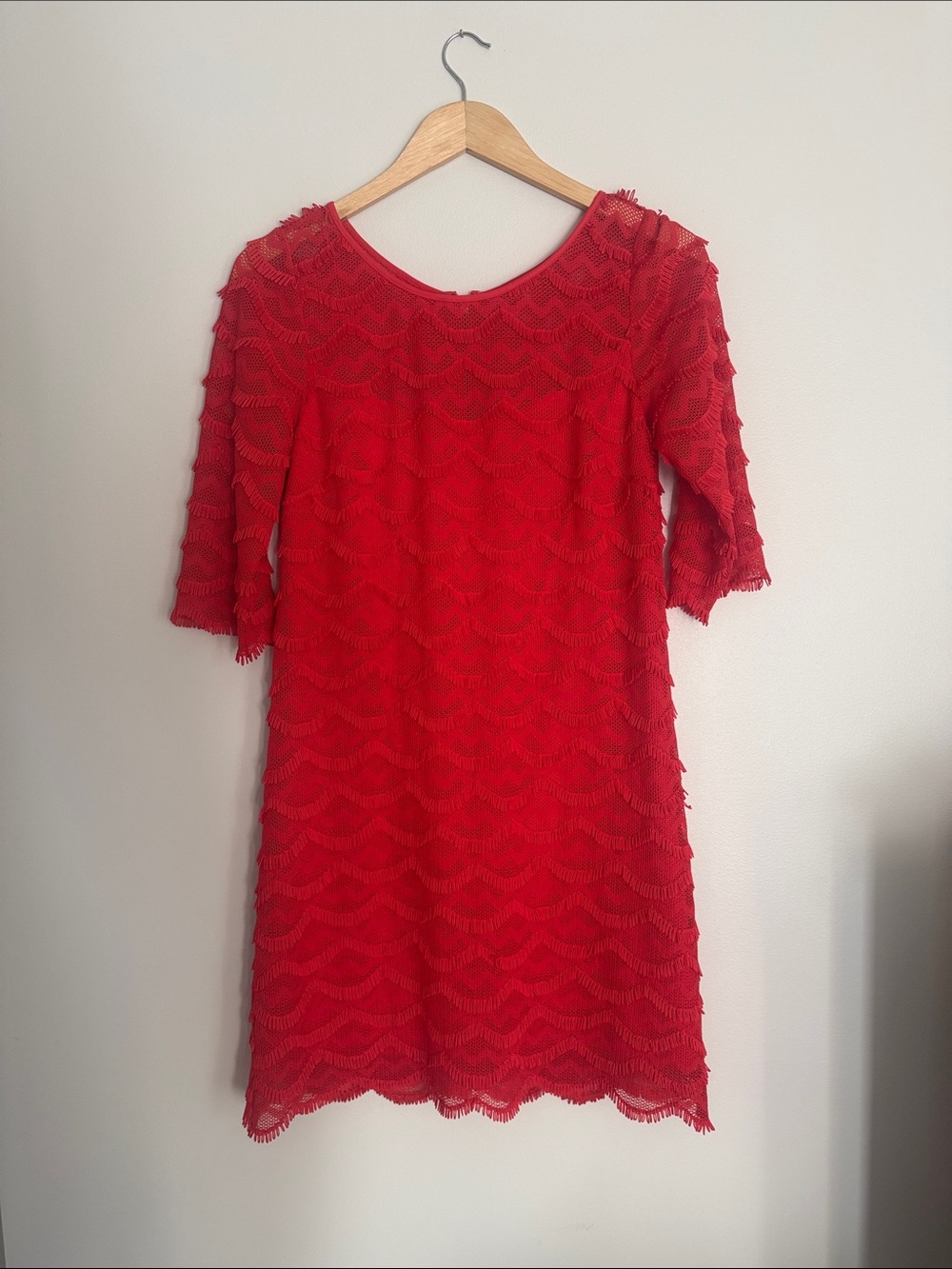 Jessica Howard Red Lace Mini Dress